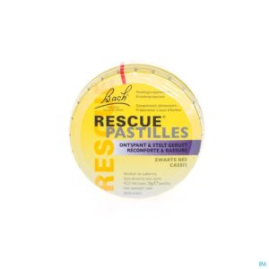 Bach Rescue Pastilles Zwarte Bes Suikervrij 50g