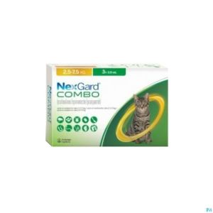 Nexgard Combo Spot-on Kat 2,5-7,5kg Opl 3x0,9ml