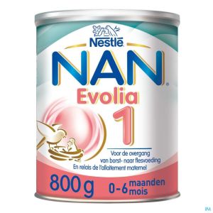 Nestlé NAN Evolia 1 Zuigelingenmelk Baby 0-6 Maanden 800g