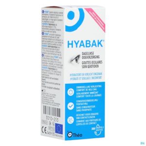 Hyabak 0,15% Oogdruppels Hyaluron Nf 10ml