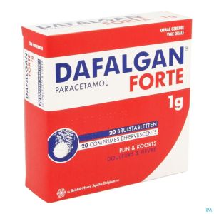 Dafalgan Forte 1g Bruistabletten 20