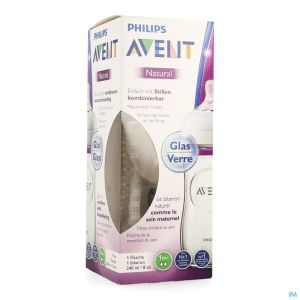 Philips Avent Natural 2.0 zuigfles 240ml Glas SCF053/17