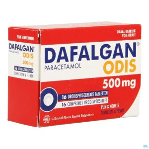 Dafalgan 500mg Odis Tabl 16