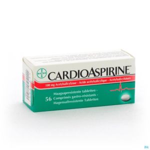 Cardioaspirine Maagsapresist. Tabl 56 X 100mg