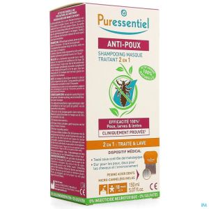 Puressentiel A/luizen Sh Behand. 2in1 150ml + Kam