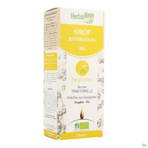 Herbalgem Siroop Ademhaling Bio Kind-volw 250ml