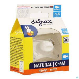 Difrax Fopspeen Natural 0-6 Nijntje