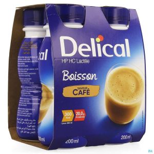 Delical Melkdrank Hp-hc Koffie 4x200ml Cfr4278644