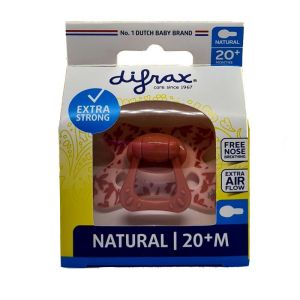 Difrax Fopspeen Natural 20+ M Roze/print