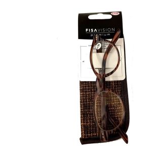 Fisavision Premium Leesbril +1,0 Brown/grey+pouch