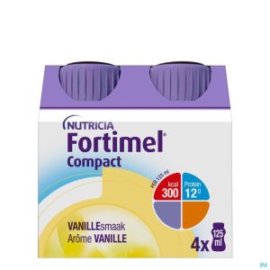 Fortimel Compact Vanille Flesjes 4x125 ml