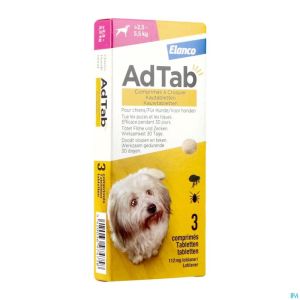 Adtab 112mg Hond 2,5kg-5,5kg Kauwtabl 3