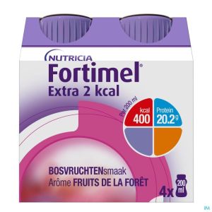 Fortimel Extra 2kcal Bosvruchten 4x200ml