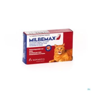 Milbemax Katten Filmomh.tabl Blister 1x2