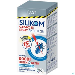 Silikom Once Spray Gel A/Luizen              100Ml