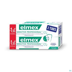 ELMEX® SENSITIVE PROFESSIONAL TUBE 2x75ML -1.50€