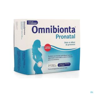 Omnibionta Pronatal kinderwens en vroege zwangerschap - 12 weken Pack (84 tabletten)