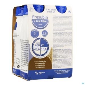 Fresubin 2 Kcal Fibre Drink 200ml Cappuccino