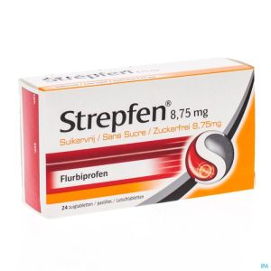 Strepfen 8.75mg Zuigtabletten 24 Zonder Suiker