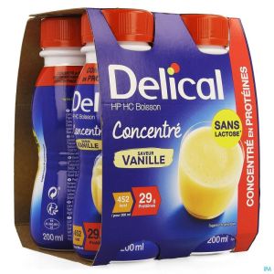 Delical Geconcentr. Vanille 4x200ml