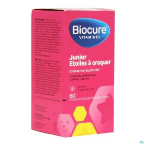 Biocure Junior Kauwsterretjes 60 St tabletten