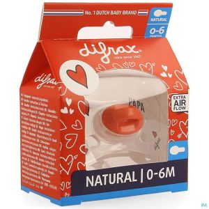 Difrax Fopspeen Natural 0-6m I Love