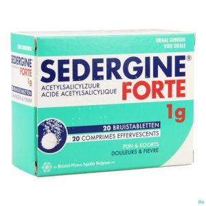 Sedergine Forte 1g Bruistabletten 20