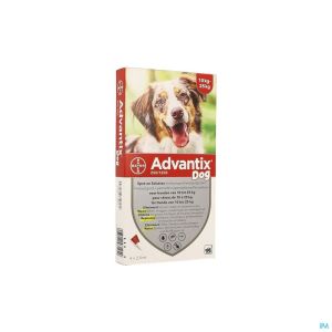 Advantix 250/1250 Honden 10<25kg Fl 4x2,5ml