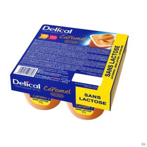 Delical Creme Dessert Hp-hc Z/lact.caramel 4x125g