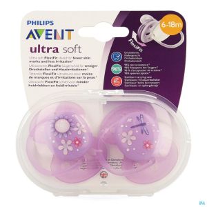 Philips Avent Fopspeen Soft Deco +6m Girl 2 SCF227/22