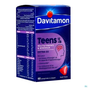 Davitamon Teens Aardbei Comp 60