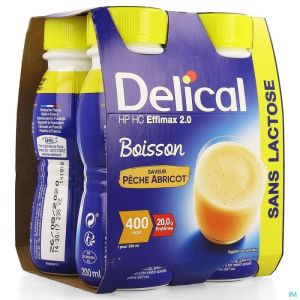 Delical Effimax 2.0 Perzik Abrikoos 4x200ml