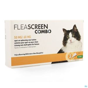 Fleascreen Combo 50mg/60mg Spot On Kat Pipet 3