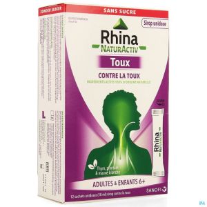 Rhina Natur Activ Hoest Zak 12x10ml