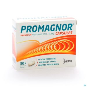 Promagnor: Hoog Gedoseerd Magnesium 450mg (30 capsules)