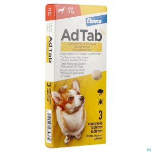 Adtab 225mg Hond 5,5kg-11kg Kauwtabl 3