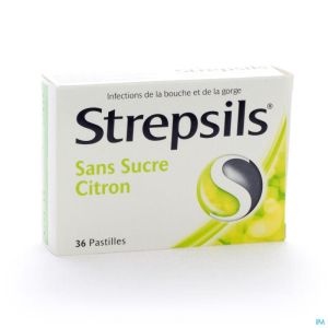 Strepsils Suikervrij Citroen Past 36