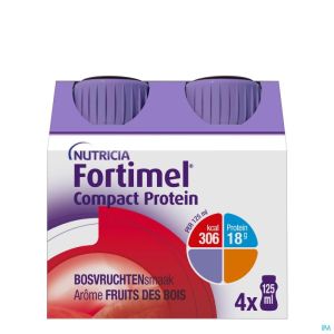 Fortimel Compact Protein Bosvruchten Flesjes 4x125 ml