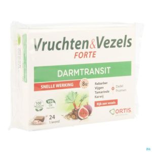 Ortis Vruchten & Vezels Forte Blokje 24