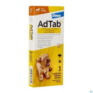 Adtab 56mg Hond 1,3-2,5kg Kauwtabl 3