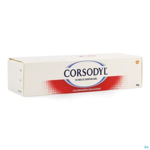 Corsodyl 10mg/g Tandgel Tube 50g