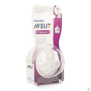 Philips Avent Natural 2.0 Zuigspeen Firstflow SCF040/27