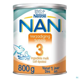 Nestlé Nan Verzadiging 3 Groeimelk Baby 1+ 800g