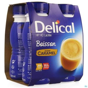 Delical Melkdrank Hp-hc Caramel 4x200ml Cfr4278677