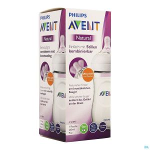 Philips Avent Natural 2.0 Zuigfles 260ml SCF033/17