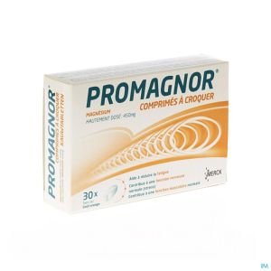 Promagnor: Hoog Gedoseerd Magnesium 450mg (30  Kauwtabletten)