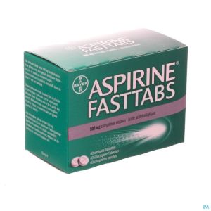 Aspirine Fasttabs 500mg Filmomh Tabl 40