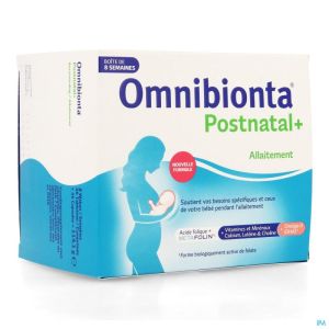 Omnibionta Postnatal+ (Borstvoeding): 8 weken Pack (56 tabletten+56 capsules)