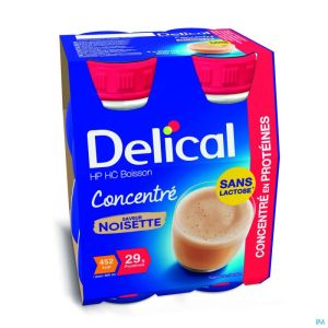 Delical Hp Hc Drank Geconc. Hazelnoot 4x200ml