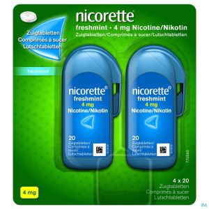 Nicorette Freshmint Zuigtabletten 80x4mg